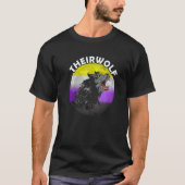 T-shirt Nonbinary Theirwolf Nonbinary Pride LGBTQ Nonbinar (Devant)