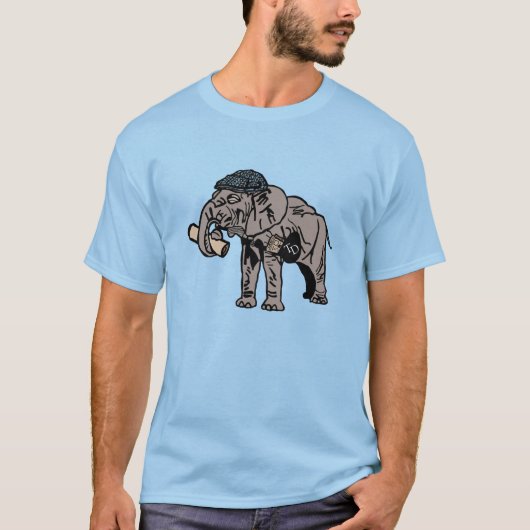 T-shirt Nonchalant Jumbo Tee (Blue) (Devant)