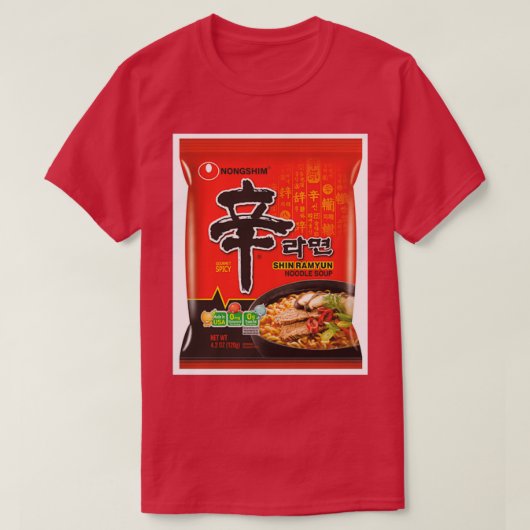 T-shirt Nongshim Shin Ramyun (épicé)  (Design devant)