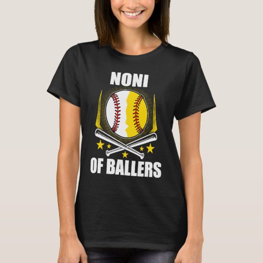 T-shirt Noni Baseball Softball Of Ball père's Mother's D (Devant)