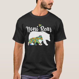T-shirt Noni Bear Soutien Autistique Puzzle de Sensibilisa