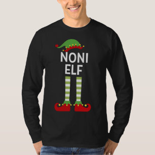 T-shirt Noni Elf Cute Matching Famille Elfes de Noël Ital