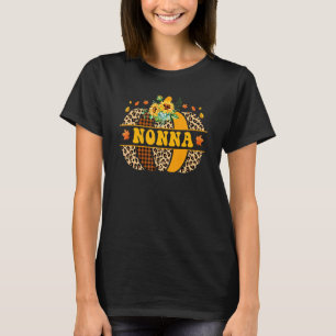T-shirt Nonna Citrouille Leopard Tournesol automne Thanksg