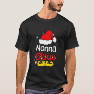 T-shirt Nonna Claus Pajama de Noël Famille Correspondant N