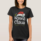 T-shirt Nonna Claus Santa Hat Noël Pyjama Famille Matc (Devant)
