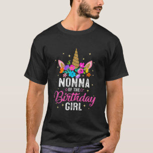 T-shirt Nonna De L'Anniversaire Fille Mère Cadeau Unicorn