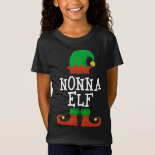 T-Shirt Nonna Elf Christmas Matching Famille Drôle Pajama 