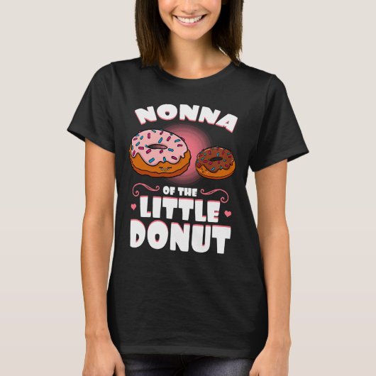 T-shirt Nonna Of The Little Donut Genre Reveal Baby Showe (Devant)