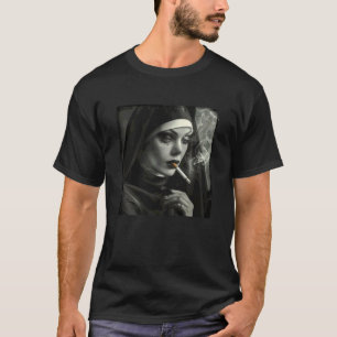T-shirt Nonne cool fume, Résistance, Nonne rebelle 1