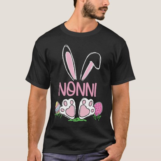 T-shirt Nonni Bunny Easter Eggs Matching Family Cute Easte (Devant)