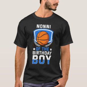 T-shirt Nonni De L'Anniversaire Boy Basketball Famille Cel