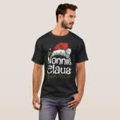 T-shirt Nonnie Claus Santa Hat Noël Pyjama Famille Mat (Devant entier)
