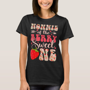 T-shirt Nonnie de la douce one 1er anniversaire fraise