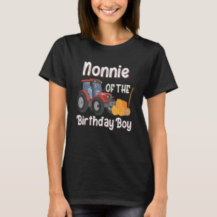 T-shirt Nonnie De L'Anniversaire Boy Farm Tractor Fermier