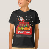 T-shirt Nonno Claus Camion Rouge Père Noël Reindeer Elf No (Devant)