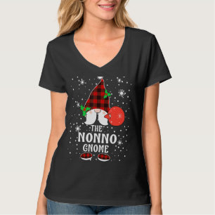 T-shirt Nonno Gnome Buffalo Plaid Matching Family Christma