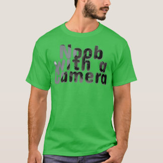 T-shirt Noob avec une caméra