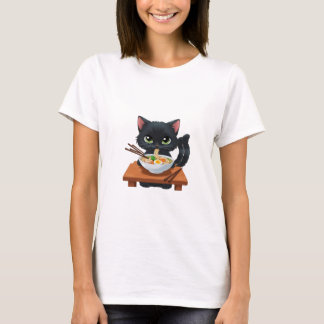 T-Shirt, Noodle Cat Shirt, Foodie Lover shirt