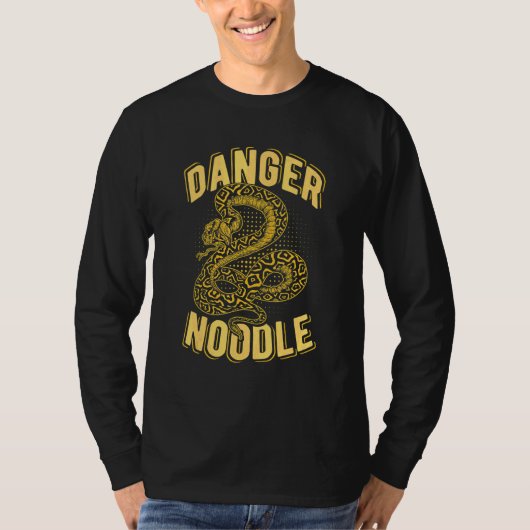 T-shirt Noodle Dangereux Python Balle Serpent Reptile Serp (Devant)