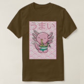 T-shirt Noodles Axolotl Ramen Japonais Kawaii Otaku (Design devant)