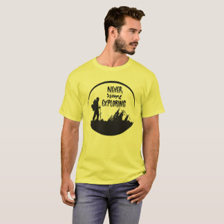 T-shirt 'Nooit stoppen met verkennen'