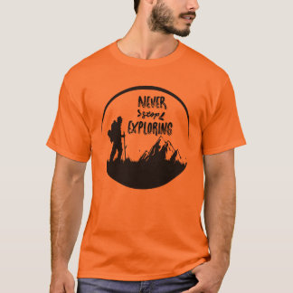 T-shirt 'Nooit stoppen met verkennen'