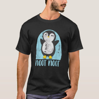 T-shirt Noot Noot Funny Penguin Bird Sound Christmas Winte
