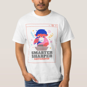 T-shirt Nootropiques Caféine Plus Intelligent Plus Vif Caf