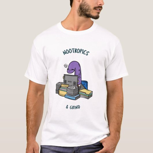 T-shirt Nootropiques & Mode de concentration Grind (Devant)