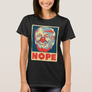 T-shirt Nope anti-Trump clown Vintage Retro Impeach Non Do