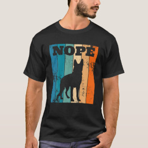 T-shirt Nope Berger Allemand Chien Retro Design Vintage