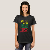 T-shirt NOPE Frederick Douglass 1852 Histoire noire (Devant entier)