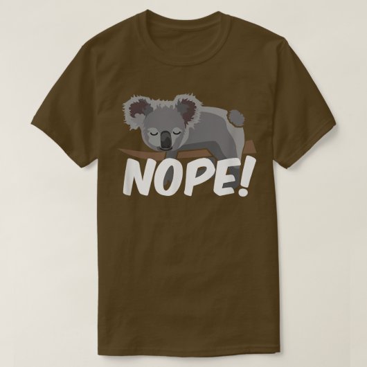 T-shirt Nope koala Bear (Design devant)