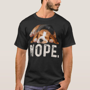 T-shirt Nope Lazy Beagle