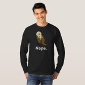 T-shirt Nope Otter Nap Pyjama Dormir (Devant entier)