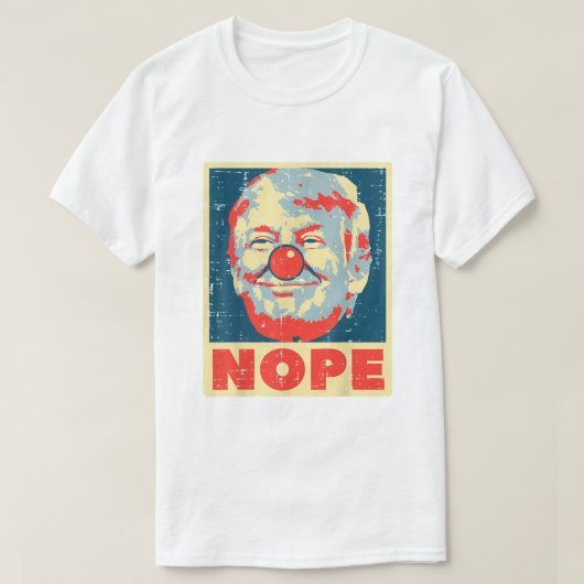 T-shirt NOPE TRUMP (Design devant)