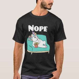 T-shirt Nope Unicorn Nah Ne Va Pas Le Faire Lazare