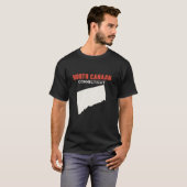 T-shirt Nord du Canada Connecticut États-Unis Voyage Améri (Devant entier)