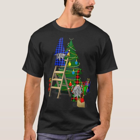 T-shirt Nordic Gnomes Winter Christmas Swediomte Elves (Devant)