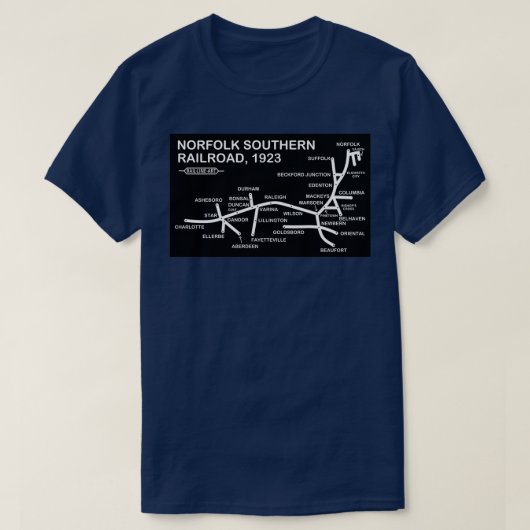 T-shirt Norfolk Southern Railroad 1923 (Design devant)