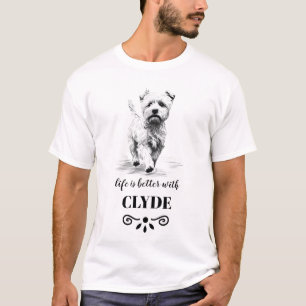 T-shirt Norfolk Terrier Life est meilleur avec Custom Name