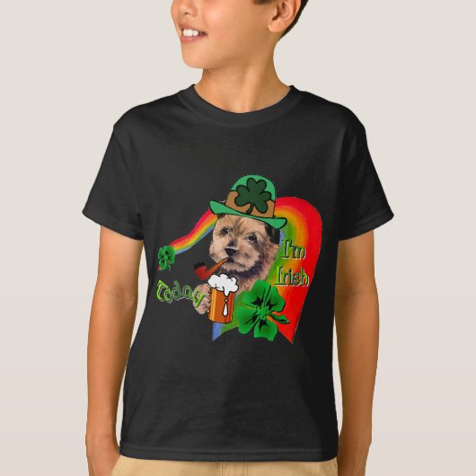 T-shirt Norfolk Terrier St patrick (Devant)
