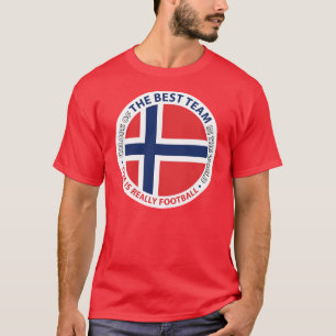 T-shirt Norge Norway Art Shield