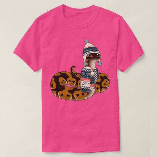 T-shirt Normal Ball Python Christmas Edition (Design devant)