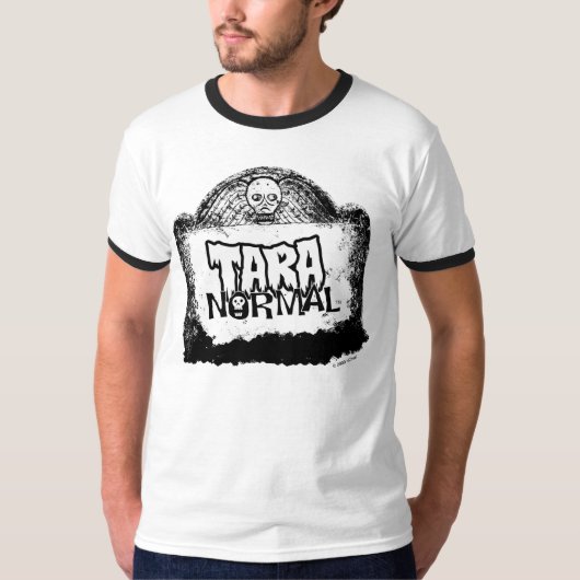 T-shirt normal de sonnerie de pierre tombale Tara (Devant)