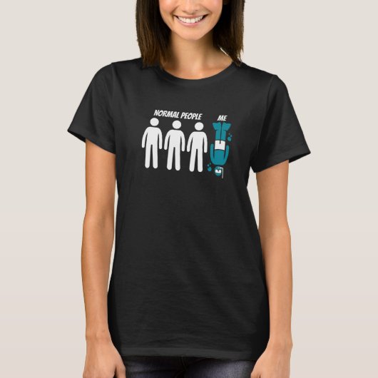 T-shirt Normal People Me Sport Diving Underwater Scuba Div (Devant)