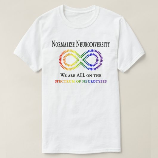 T-shirt Normaliser la Neurodiversité (Design devant)