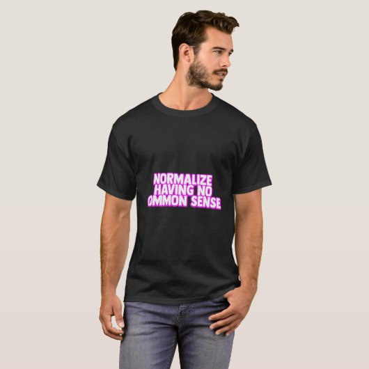 T-shirt Normaliser n'ayant pas le même sens (Devant entier)