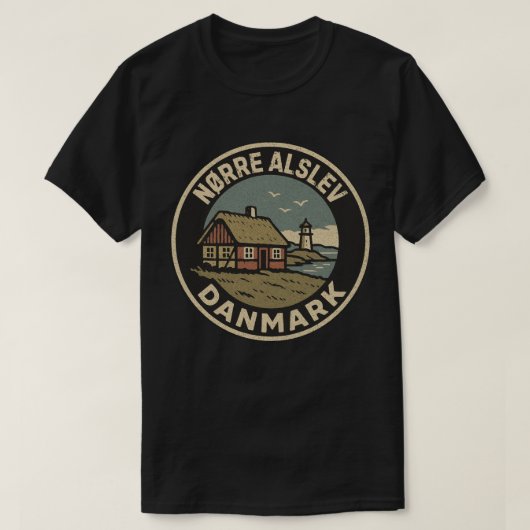 T-shirt Nørre Alslev, Danemark Danmark  (Design devant)