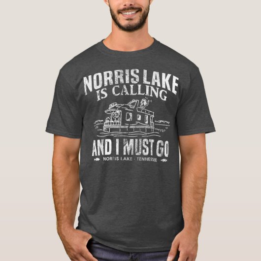 T-shirt Norris Lake Appelle Tennessee Houseboat (Devant)